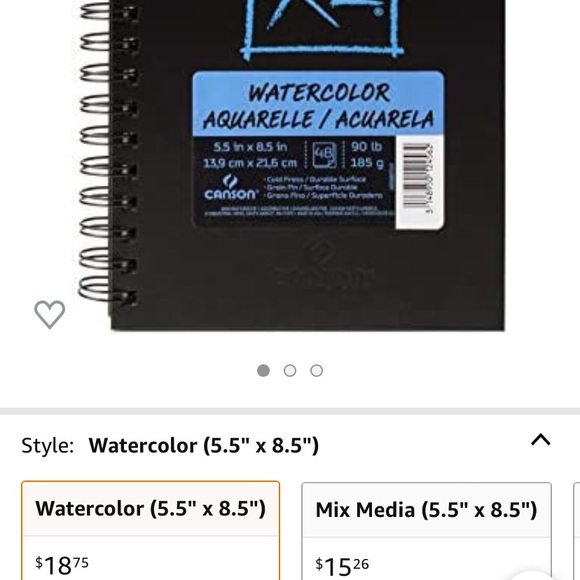 Canson watercolor sketch book - Picture 5 of 5
